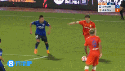 3分钟两球，莫伊塞斯小角度穿裆破门，泰山2-0沧州