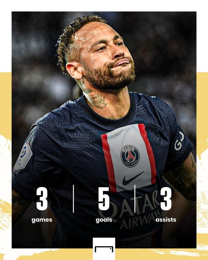 重返巅峰?内马尔本赛季前3场正赛贡献5球3助攻