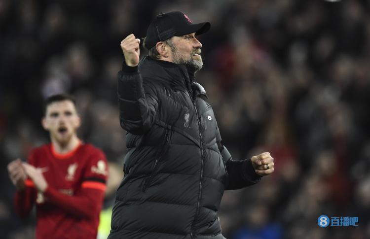 利物浦英超21场不败,上次输球还是去年12月0-1莱斯特城