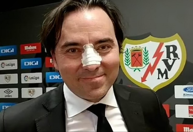 巴列卡诺主席谴责德托马斯经纪人袭击自己：这是犯罪，是懦夫行为