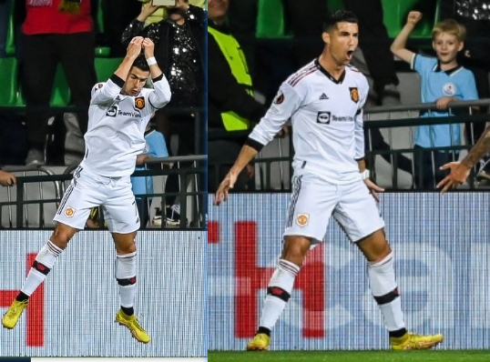 久违了!C罗破门后亮出标志性庆祝动作:siu——————?