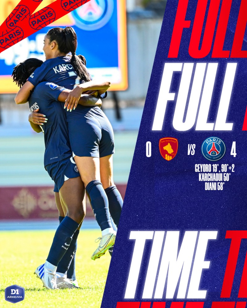 法甲女足-巴黎4-0轻取罗德兹,李梦雯打满下半场