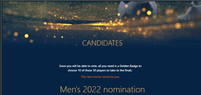 2022金足奖30人候选:梅西、本泽马领衔,内马尔、武磊在列