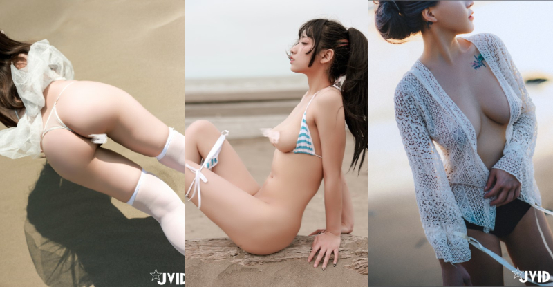 辣個夏天！JVID突襲「私密天體營海灘」，4大正妹裸露掀浪潮！
