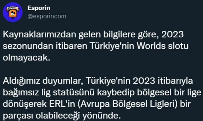 外媒爆料：土耳其赛区将在2023年丧失MSI和S赛席位