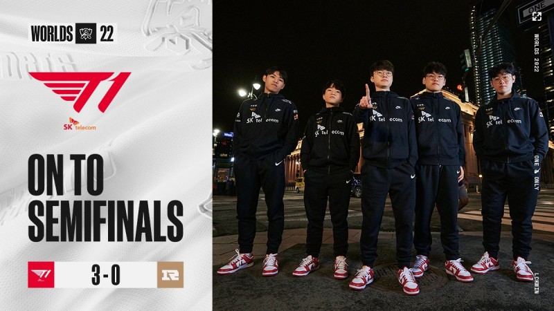 LCK官推:复仇成功!T1 3-0拿下RNG,晋级半决赛!