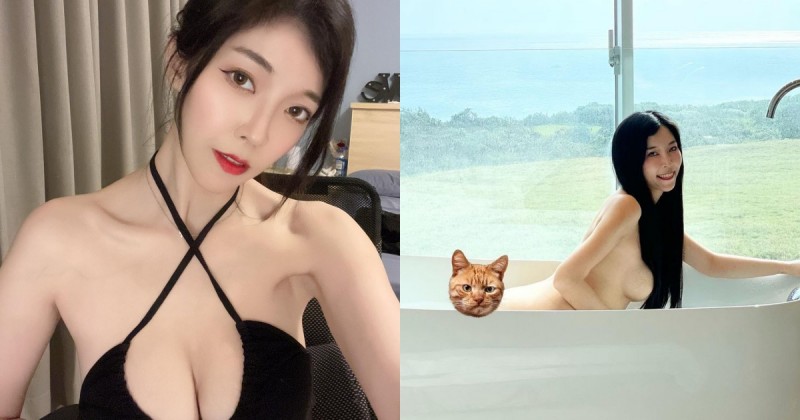 氣質正妹「羅莉」，泡湯大方分享「純天然E罩杯」，飽滿份量讓人鼻血狂流！