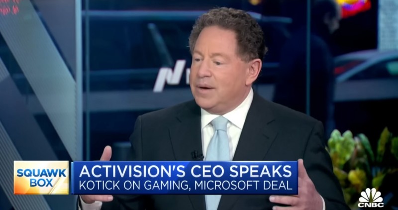 动视暴雪CEO：现在世界上的顶级游戏公司是腾讯或字节跳动那样的