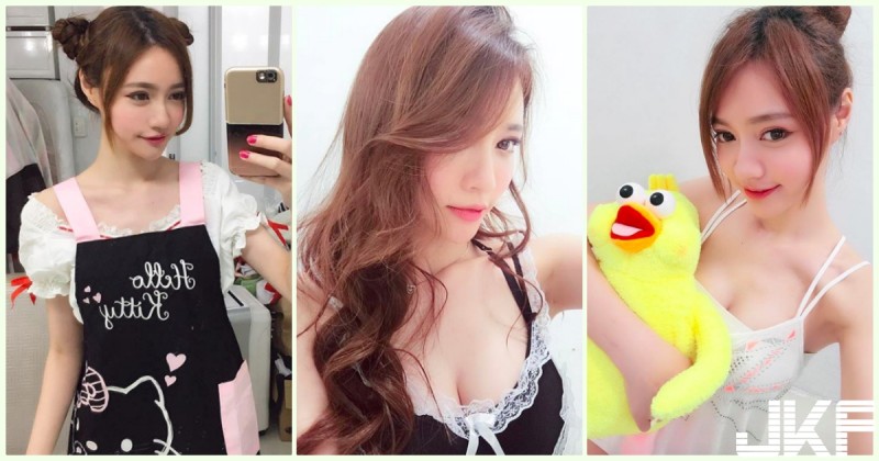 超甜美！「美乳小廚娘」極品顏值好犯規！滿滿的「害羞視角」讓人大噴鼻血啊…
