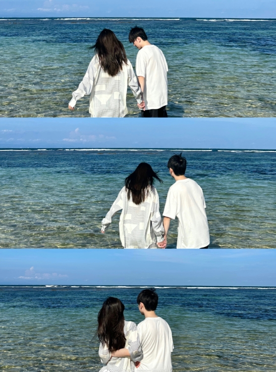 55与JackeyLove同游巴厘岛:游艇上钓鱼 海边牵手拥抱太过甜蜜