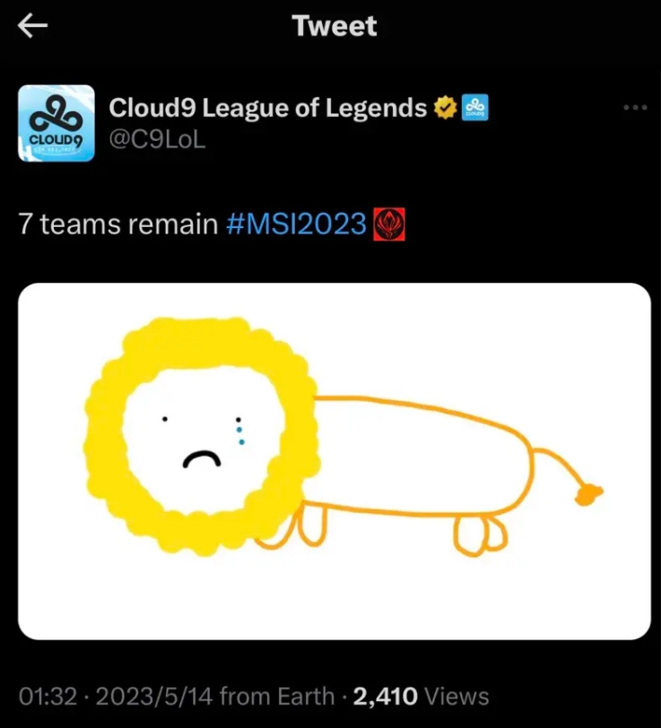 MAD遗憾出局!C9更推:就剩下7支队伍了?