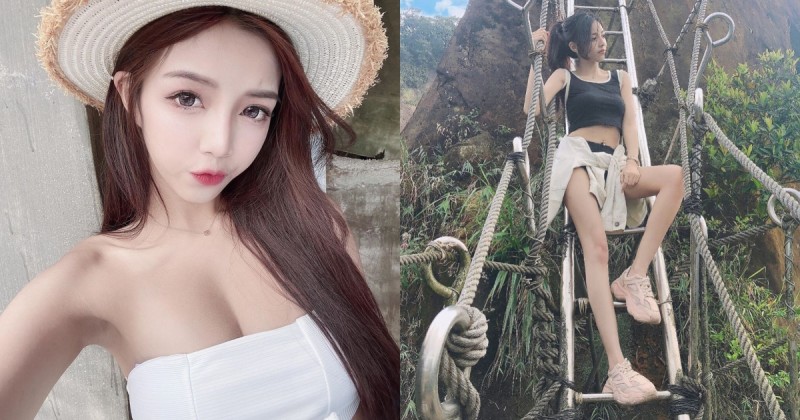 這腿不要太過分！大眼萌妹「Linda」孝子山健行秀美腿，帶上長輩連路人都想盡孝了啦