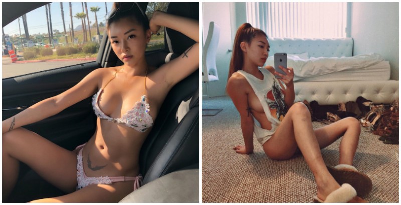 穿這樣開車真的可以嗎？霸氣「肉食系正妹」爆乳美臀大解放，穿少少直接開車上路！