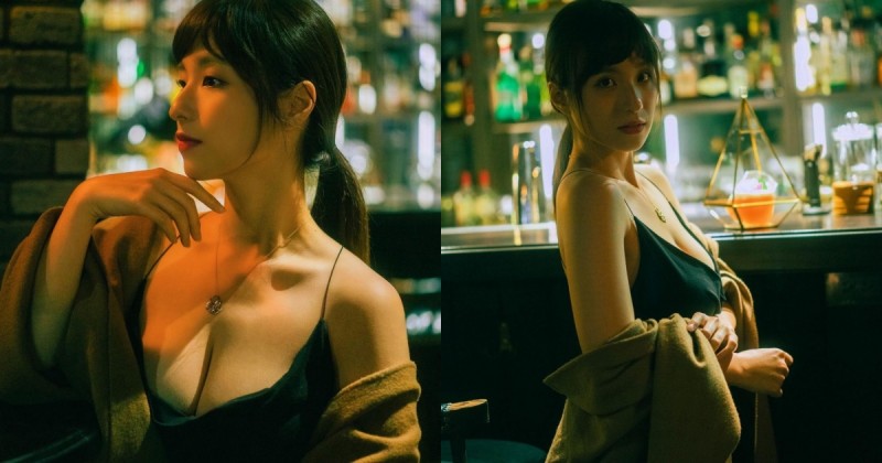 巨乳版華燈初上！「高學歷氣質正妹」酒吧出沒，超辣低胸洋裝秀「豐滿美乳」！