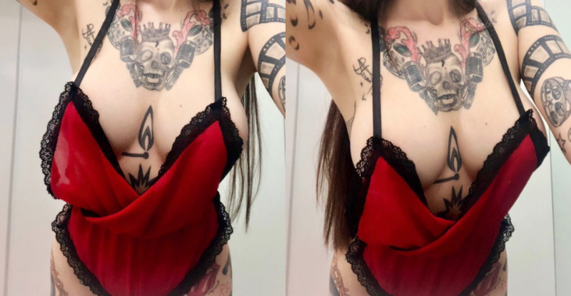 危險！奶奶就快要掉出來了啦　爆乳妹「渾圓嫩乳」塞滿全螢幕太豪氣