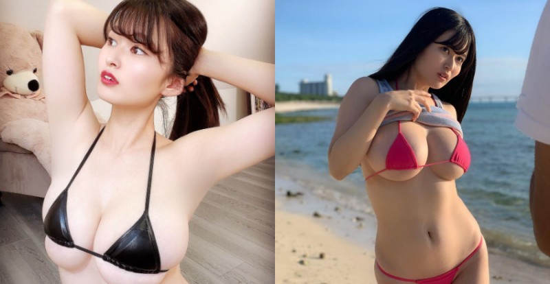 抱歉真的罩不住！巨乳系寫真新星「未梨一花」乳量太驚人