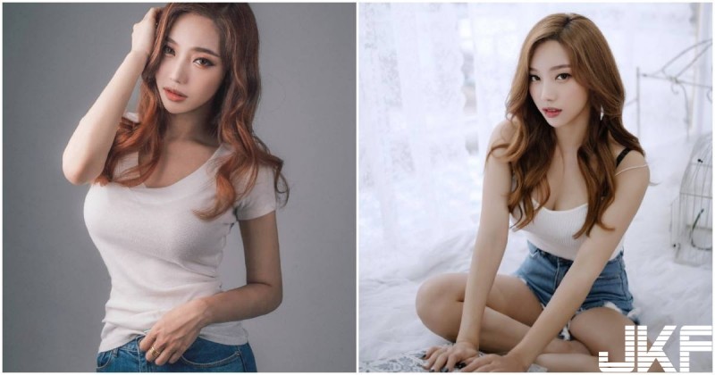 巨乳辣模「上圍要撐爆上衣」，躺床時立刻露出「深深乳溝」！