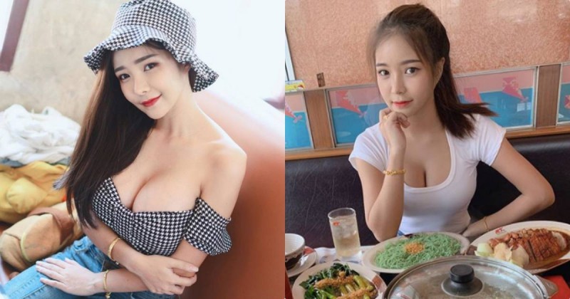 吃火鍋也要很辣！辣妹挖空上衣好爆乳，旁邊客人邊吃邊流鼻血！