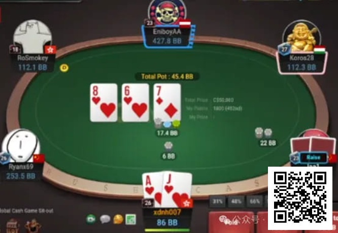 【EV扑克】牌局分析：进攻是最好的防守