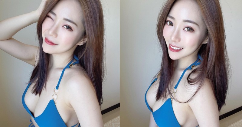 正妹領隊「佳佳」比基尼辣照好養眼，「白嫩曲線」融化大家的心！