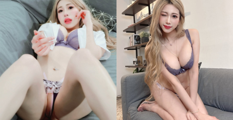 性感情人「曼曼」鏡頭放危險處，「神秘三角帶」若隱若現超逼人！