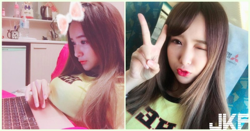 超可愛！網路瘋傳「小女友照」爆奶玩電腦！兇猛的「豪乳碾壓」筆電都不能呼吸了…