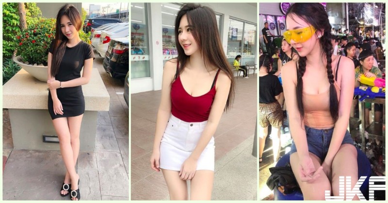 戀愛了！潑水節「白皙美乳妹」迷人視角太挑逗！超極品「甜美外型」讓人好陶醉啊&#8230;