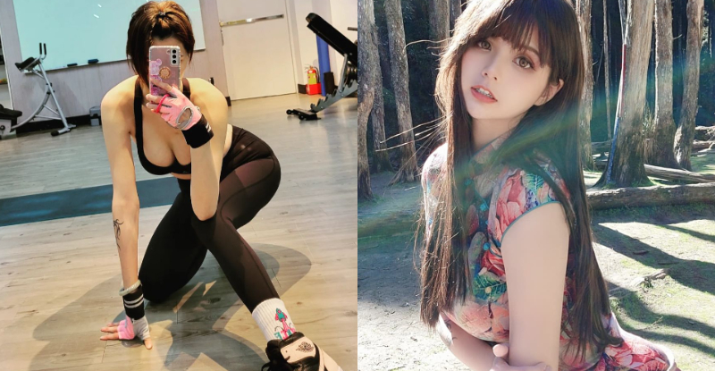 「陳婷」健身自帶「厚重兩顆」，巨猛美奶就快掉出領口