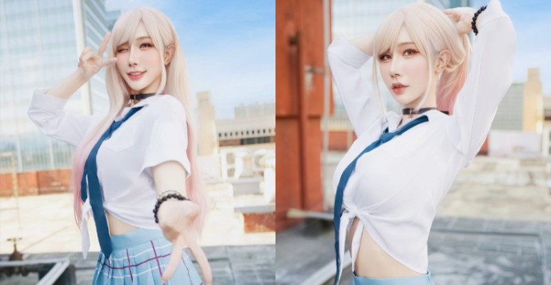 甜美女神初次挑戰Cosplay　化身「喜多川海夢」展現制服魅力