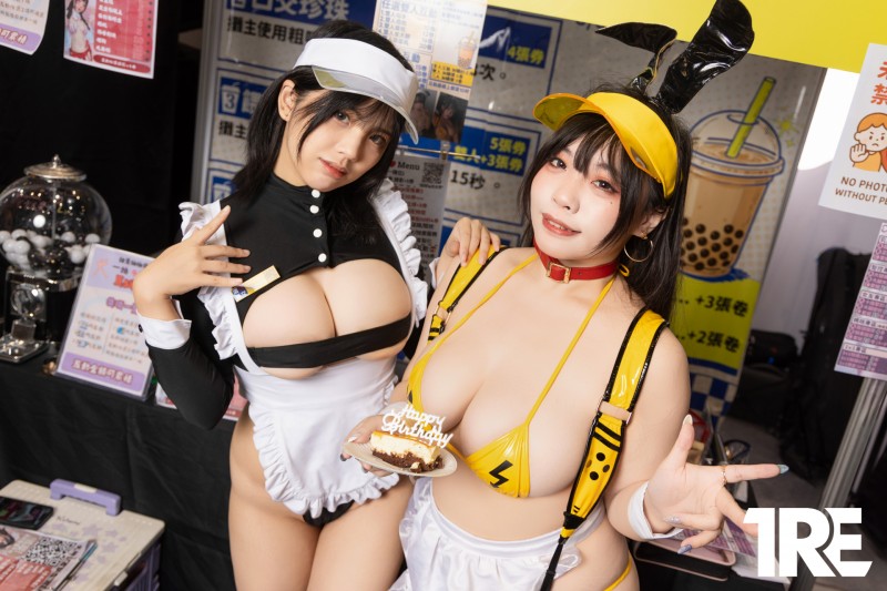 乳香四溢！2025TRE「JVID 創作者攤位」盛況直擊　超邪惡「美乳視角」渾圓雙球藏不住