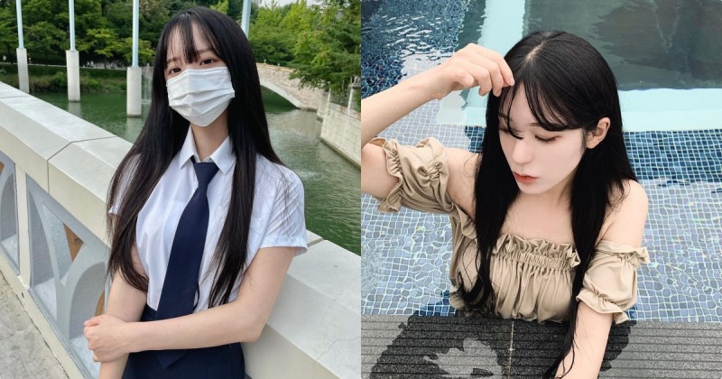 長髮制服妹子「側臉美照超迷人」，「絕美的高顏值」迷倒24萬粉！