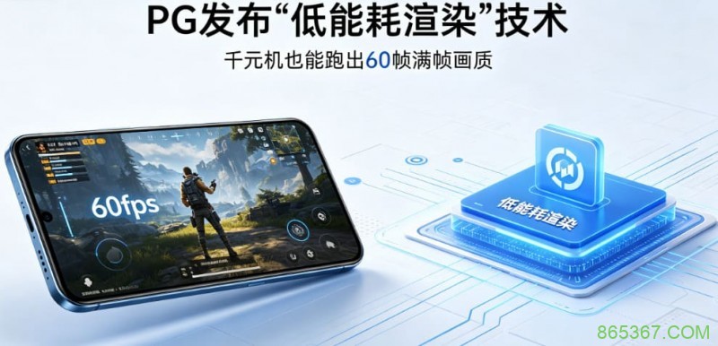 PG发布“低能耗渲染”技术,确保千元机也能跑出60帧满帧画质。