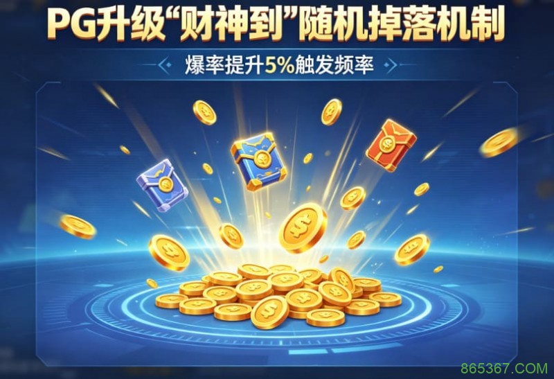 PG升级“财神到”随机掉落机制,爆率提升5%触发频率。